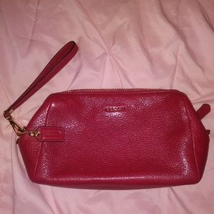 Red Coach wristlet